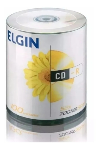 200 Cd-r Elgin Logo 700 Mb 80 Minutos 52x C/nf