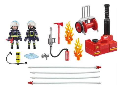 Playmobil Bombeiros Com Bomba De Agua City Action Sunny