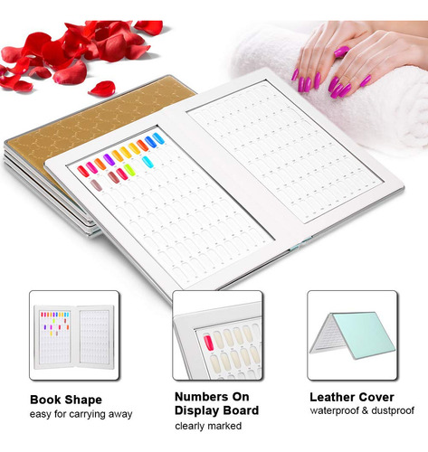 Nail Color Display Book,anself 160 Colors Nail Polish Colors