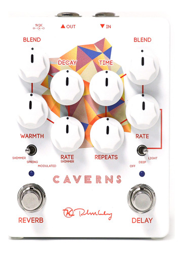 Keeley Caverns V2 Pedal De Reverberación Y Retardo, Blanco.