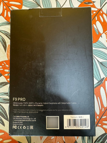 Auriculares Fiio F9 Pro Usado Como Nuevos Gris Oscuro