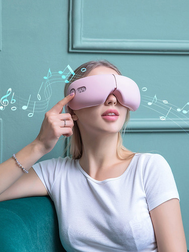Compresa Caliente, Gafas De Masaje Ocular Con Bluetooth