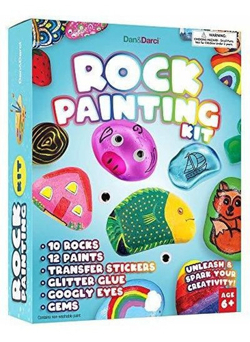 Kit De Pintura De Rocas Para Niños, Manualidades 