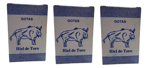3 Frascos Hiel De Toro 25ml