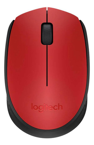 Mouse Logitech Inalámbrico Óptico M170 Rojo
