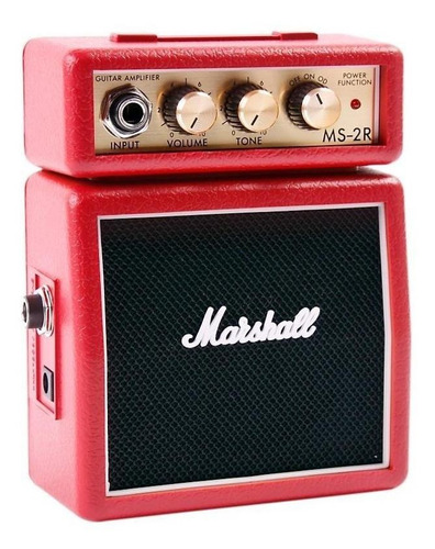 Amplificador Marshall Micro Amp MS-2 Transistor para guitarra de 1W color rojo