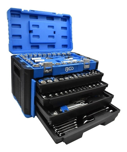 Caja De Herramientas Master Con 299 Piezas Bgs 74000 Color Azul