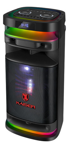 Bocina Kaiser 12 70 W Rms Ksb-4012 Micrófono Bluetooth Negro