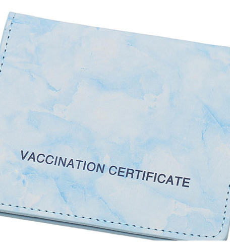 5 Protector De Tarjetas De Vacunación Cartera De Cuero