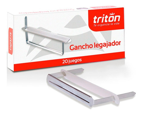 Gancho Legajador Metálico Caja X 20 Juegos Triton