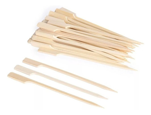Pinchos Madera Broche 10 Cm. Hamburguesas, Catering X 100 U.
