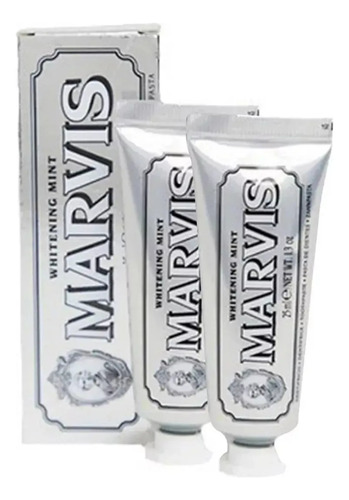 Fj 2 Varillas Marvis Pasta De Dientes Menta Blanqueadora
