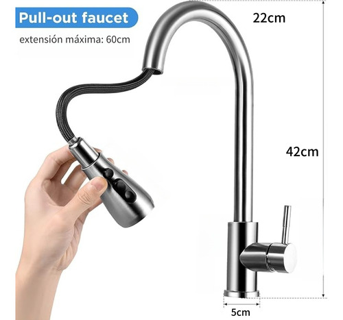 Grifo Mezclador De Cocina Monomando