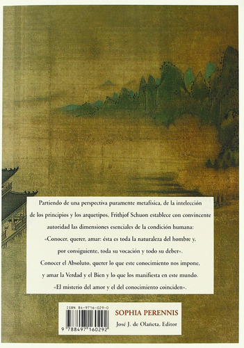 Frithjof Schuon : Raices De La Condicion Humana - Olañeta