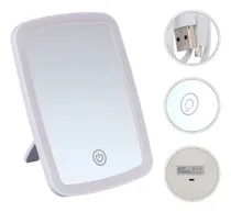 Comprar Espejo De Maquillaje Portátil Pantalla De Luz Led 3 Colores