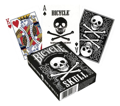 Baraja De Cartas De Poker Skull Original Uspcc Juegos/magia