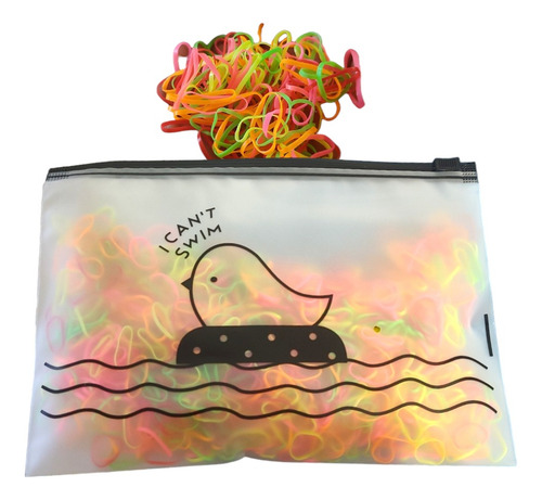 1500 Ligas Liguitas Elasticas Para Cabello Niñas + Bolsa