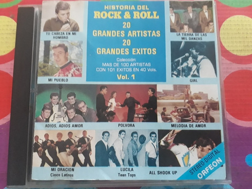 Historia Del Rock And Roll Cd Grandes Artistas 20 Z