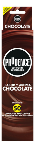 Prudence Sabor Aroma Chocolate, Dispensador Con 50 Condones
