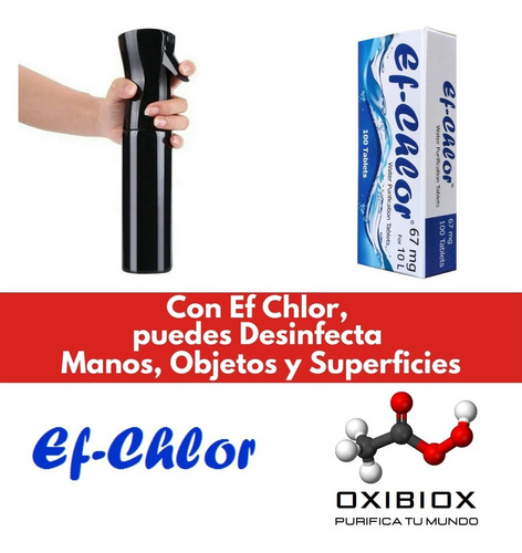 Imagen 9 de 10 de Tabletas Purificadoras Ef-chlor 67mg. Hasta 20l De Agua
