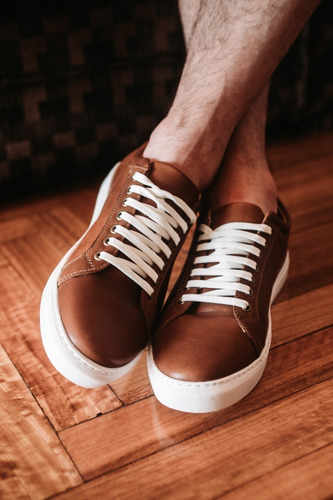 Imagen 8 de 10 de Zapatillas De Cuero Hombre Studebaker Goose