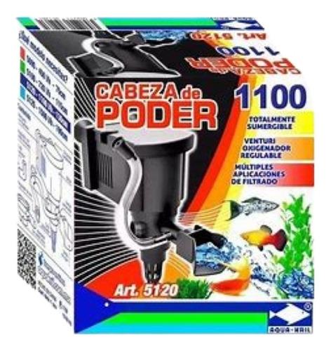 Cabeza De Poder 1100l/h Acuarios De 200-300 Litros