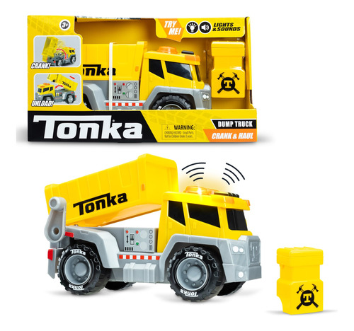 Tonka, Camion Volquete Crank And Haul - Fabricado Con Plasti