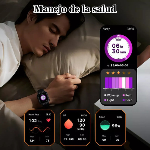 Reloj Inteligente Smart Watch Táctico Llamadas Asistente Voz
