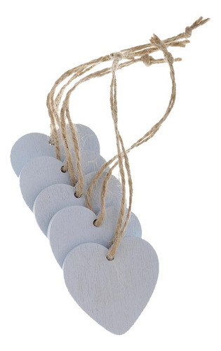10x Corazones En Apariencia De Scrapbooking 10 Piezas Azul