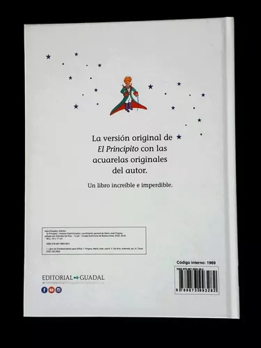 Libro El Principito ( Tapa Blanca ) De Antoine De Saint-exup