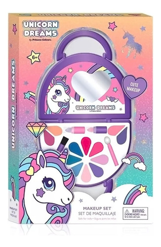 Maquillaje Infantil Cartera Con Make Up Unicorn Dreams