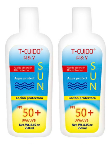 Protector Solar Fps 50+ ( 250ml. C/u ) (2piezas)