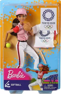Barbie Muñeca Olimpiadas Tokio 2020 Beisbol,