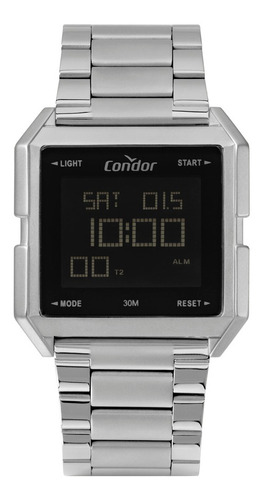 Relógio Condor Masculino Square Prata Cobj3074ab4k