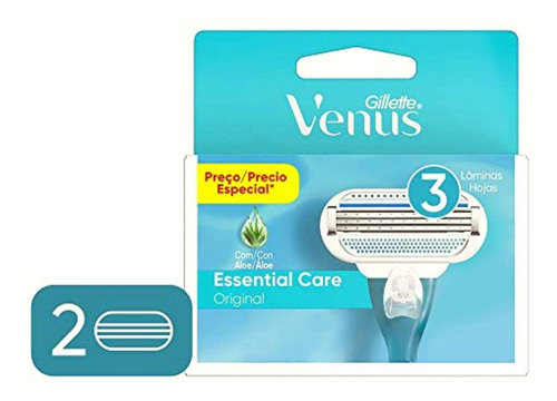 Gillette Venus Original Cartuchos Para Afeitar 2 Unidades