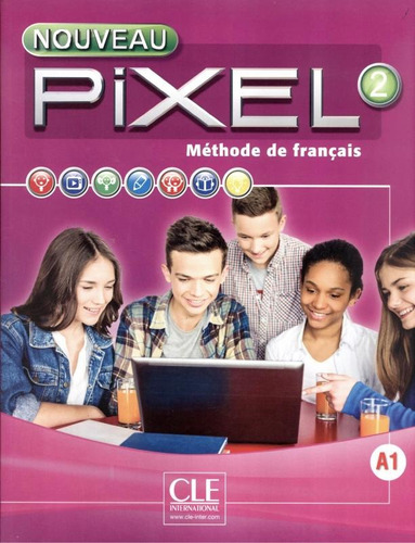 Nouveau pixel 2 - Livre de l´eleve + DVD-rom, de Schmitt, Sylvie. Editora Distribuidores Associados De Livros S.A., capa mole em francês, 2016