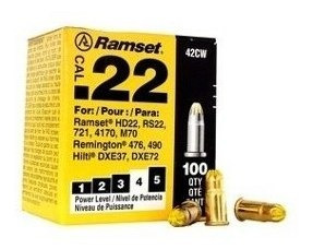 Fulminante Amarillo Cal 22 Marca Ramset