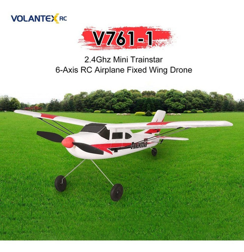 .4ghz 3ch Mini Trainstar 6 Ejes Rc Avión Drone De Ala Fija