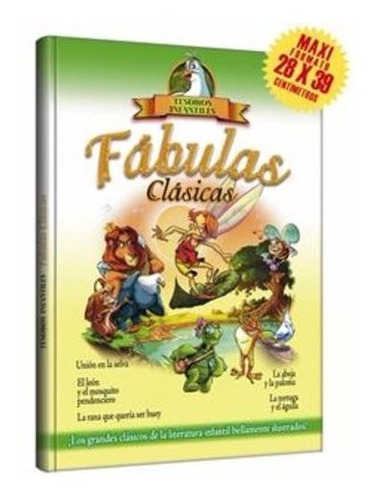 Libro: Tesoros Infantiles Fábulas Clásicas Verde Maxiformato