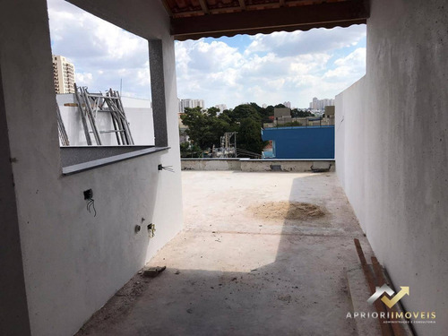 Cobertura Com 2 Dormitórios À Venda, 88 M² Por R$ 320.000 - Bangu - Santo André/sp - Co0650