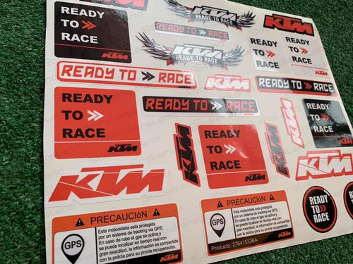 Kit Stickers Ktm Wings Precortadas Y Laminadas 3m