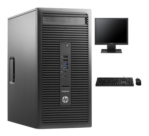 Equipo Computadora Pc Elitedesk Amd A4 4gb 500gb+monitor 19 