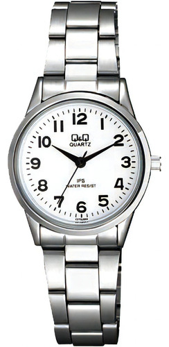 C215j204y - Reloj Q&q P/c Fashion Dama Color De La Correa Plateado Color Del Bisel Plateado Color Del Fondo Blanco