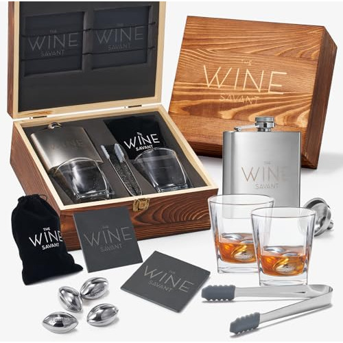 Set De Whiskey Con Vasos Y Piedras De Enfriar Para Fútbol