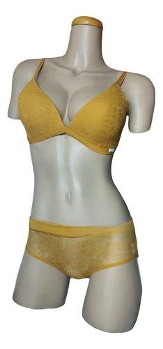 Conjunto Coordinado Brasier Copa Preformada Y Panty Skiny