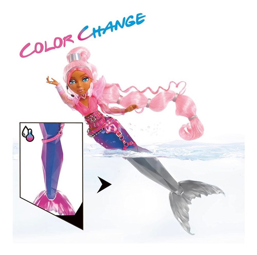 Imagen 2 de 5 de Muñeca Mermaze Mermaidz Color Change Harmonique
