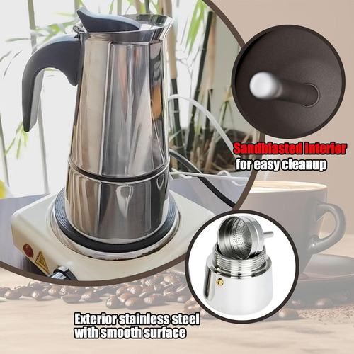 Cafetera De Acero Inoxidable 12 Tazas
