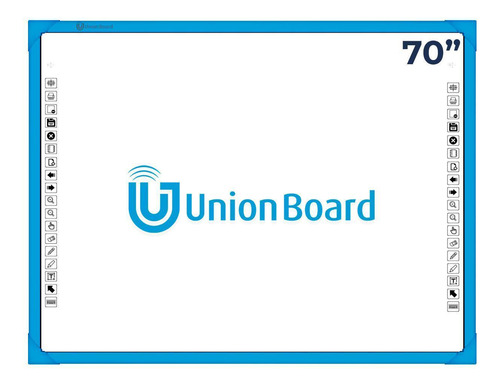 Lousa Interativa Digital Touch Unionboard 70 Polegadas Azul