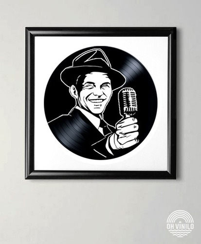 Frank Sinatra En Disco De Vinilo Cuadro Arte Decoración 