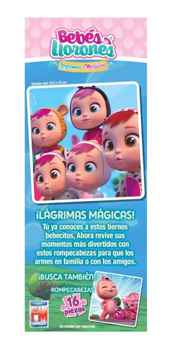 Imagen 2 de 4 de Rompecabezas Bebés Llorones 24 Pz Fotorama